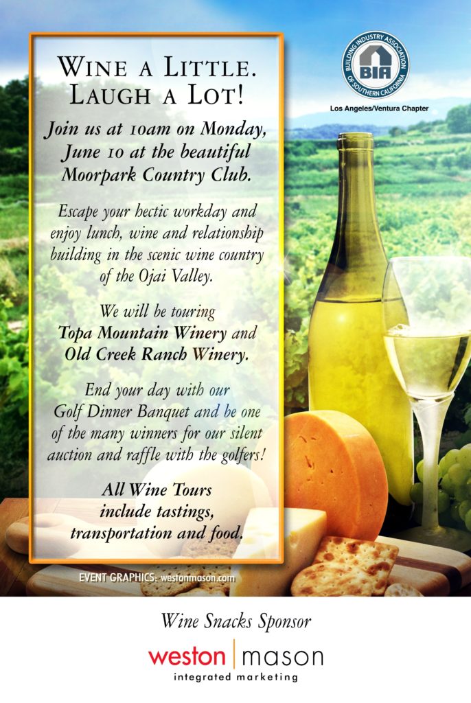 Nl Wine Tour Flyer 04 10 19 Business Industry Association Of So Cal